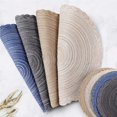 thumbnail image 4 of mmirethe 4Pcs 36cm Japanese Style Round Braided Placemats for Dining Table Heat Resistant Non- for Slip Kitchen Coasters Blue, 4 of 6