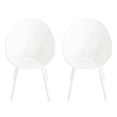 thumbnail image 2 of Dining Chair Of 2 - White Plastic Outdoor Chairs With Charisma Adventure Fashionable For Captivating Experience, 2 of 6