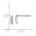 thumbnail image 3 of 925 Sterling Silver White Ice .05ct Diamond Post Earrings; for Adults and Teens; for Women and Men, 3 of 4
