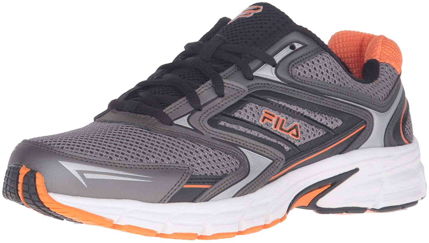 fila black and orange shoes