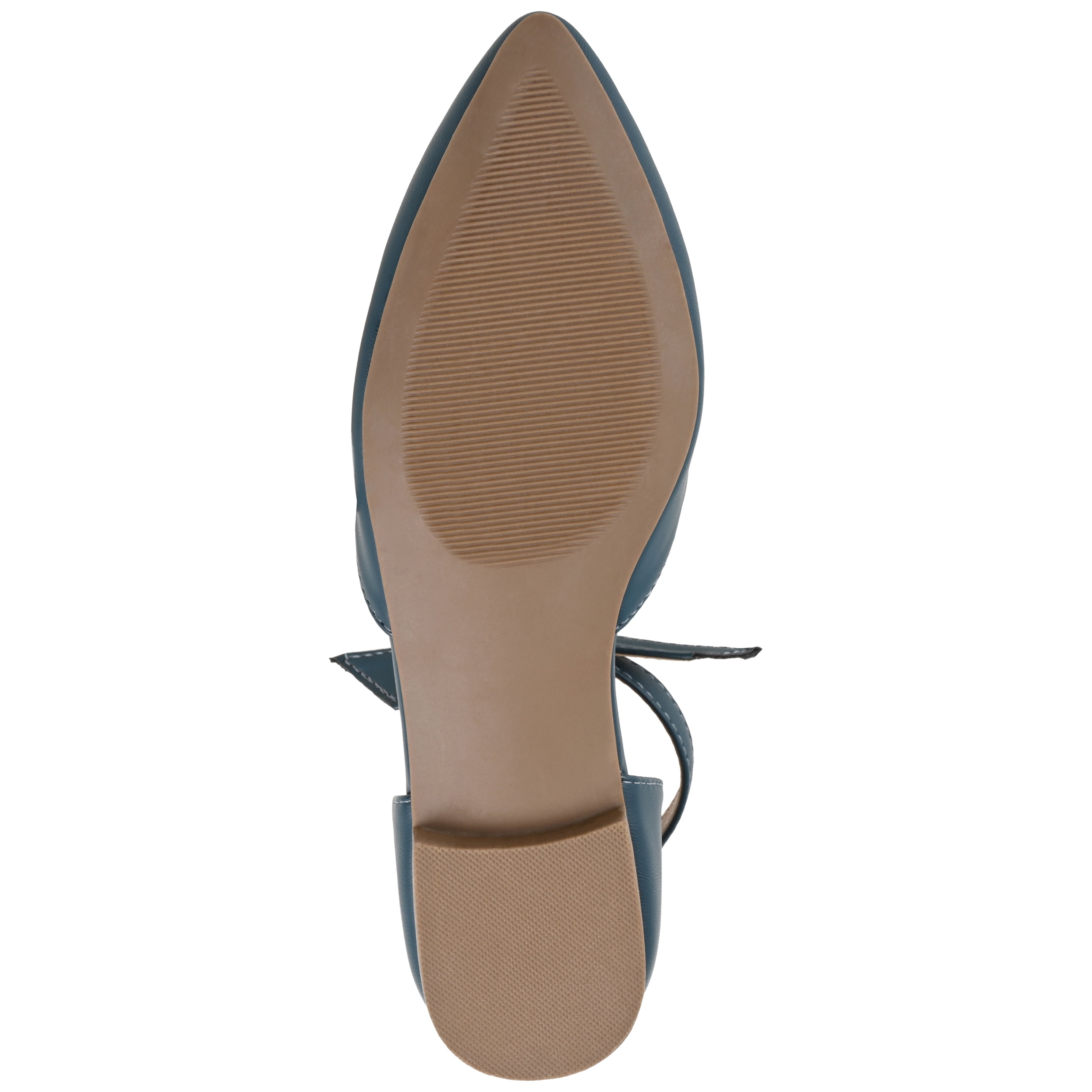 Journee Womens Vielo Ballet Almond Toe Buckle Flats, Widths Available