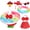 Style E(Red), variant on Forfamy Hawaiian Goose Outfit Summer Porch Goose Outfits Bikini Goose Clothes Cute Goose Costume for Outdoor Garden Yard Decor