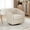 Wheat, variant on 32" Modern Chenille 360° Swivel Chair, Metal Base, Thickened Cushion, Wide Curved Backrest, Accent Chair, Ideal for Any Room