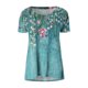 thumbnail image 4 of ICHUANYI Clearance Fashion Woman Causal Round Neck Printing Blouse Short Sleeve T-Shirt Summer Tops(Green, L) ICHUANYI WER2023081016944, 4 of 5