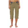 thumbnail image 3 of WILLBEST Pantalones Casuales de Verano para Mujer, Pantalones de Bolsillo para Exteriores, Pantalones Cortos Cargo Holgados, Monos Cortos, Ropa Deportiva Ligera y Cómoda Chica, 3 of 6