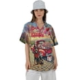 thumbnail image 4 of Be My Valentine's Doberman Pinscher Truck Full of Love Flower Balloon Hawaiian Shirt Breathable Summer Unisex Merch Doberman Dog Lover Gifts - 02029, 4 of 6