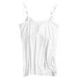 thumbnail image 5 of UoCefik Workout Tank Tops for Women Built In Bra Adjustable Spaghetti Strap Camisole Tops Cotton Padded Bra Undershirts Summer Tank Tops White 3XL, 5 of 8