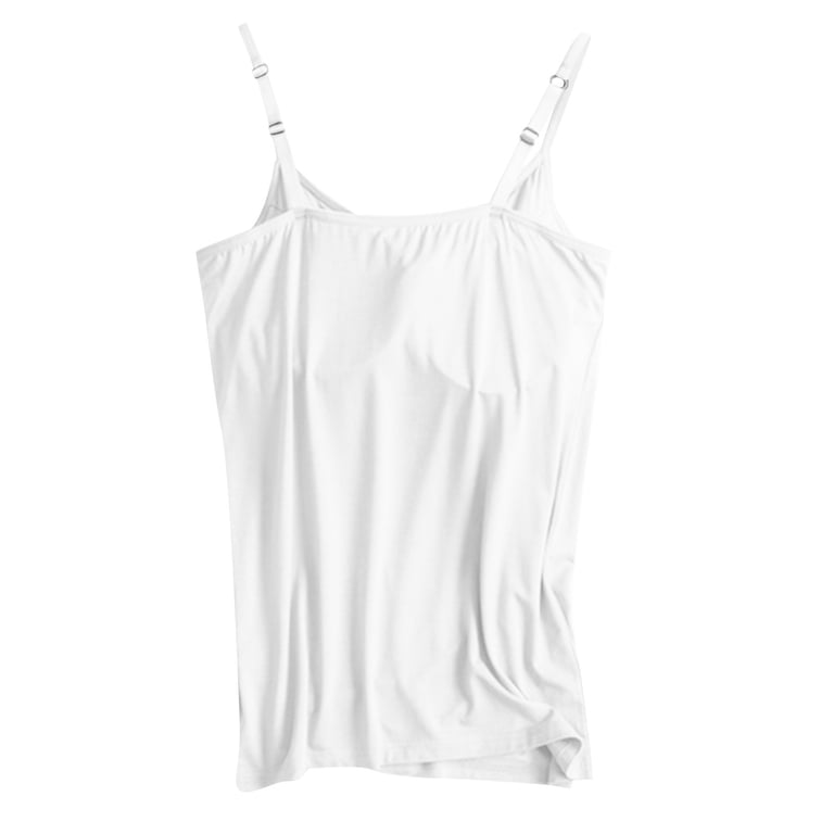 UoCefik No Bra Tank Tops for Women Cotton Adjustable Spaghetti