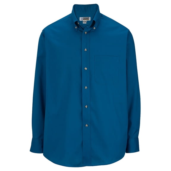 Edwards Men's Poplin Long Sleeve Shirt - 1280, 4XL 37, SAPPHIRE