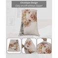 thumbnail image 7 of Pig Flower Garland Pillow Covers Queen Size 2 Pack, Farm Animal Cottagecore Blooms Floral Soft Bed Throw Pillowcases Breathable Cooling Long Lumbar Body Pillow Sham Cover for Bed Sofa 20''x30'', 7 of 7