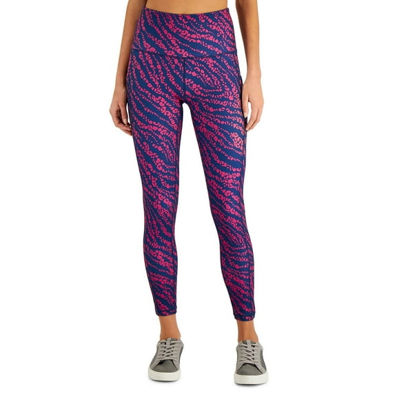 ID Ideology Women's Cheetah-Print Performance 7/8 Leggings, Cheetah Berry, XXL