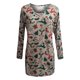 thumbnail image 4 of Blusa holgada de manga larga con bolsillo y estampado navideño para mujer con cuello redondo y empalme Pompotops gfhjh8610, 4 of 5