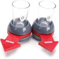 thumbnail image 1 of Spin the Shot Shot Glass, Spinning and Drinking Game para Bar Party, Holidays, Gatherings (Juego de 2-Rojo) JAMW Sencillez, 1 of 5