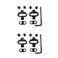 thumbnail image 4 of Eigraketly 1 par de tacos de Pedal de bicicleta de montaña con llave de repuesto para bicicletas, placas de bloqueo antideslizantes, accesorios para Tipo 1 2piezas Eigraketly  CBP445031, 4 of 5
