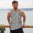thumbnail image 6 of Pofeuu Wild Animal Leopard Print Print Men's Workout Tank Tops Sleeveless Muscle Gym Shirt Quick Dry-3X-Large, 6 of 7