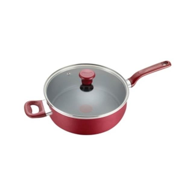 T-fal Easy Care Nonstick Cookware, Jumbo Cooker, 5 Quart, Red, B0898264