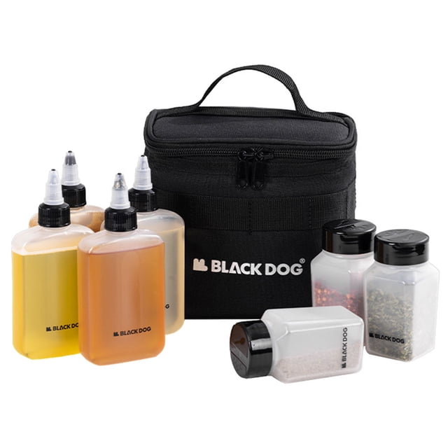 Conjunto Botellas Condimento Al Aire Libre Con Almacenamiento para Acampar El Juego Contenedores Especias Picnic