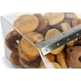thumbnail image 2 of Clear Pastry Display Case For Bagels And Other Baked Goods, Clear, Stackable, With A Hinged Door (BGL16ST), 2 of 4