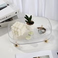 thumbnail image 4 of ABCISI Perfume Tray, Acrylic Round Makeup Trays for Bathroom and Bedroom, Decorative Vanity Trays for Countertop and Dresser Tops (Green), 4 of 8