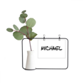 thumbnail image 1 of Special Handwriting English Name MICHAEL Metal Picture Frame Cerac Vase Decor, 1 of 3