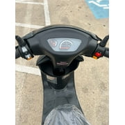 HHH Upgraded 49cc/ 50cc Scooter Gas Fully Automatic Street Scooter Moped Pony 50 with Matching Trunk - Sporty Black color