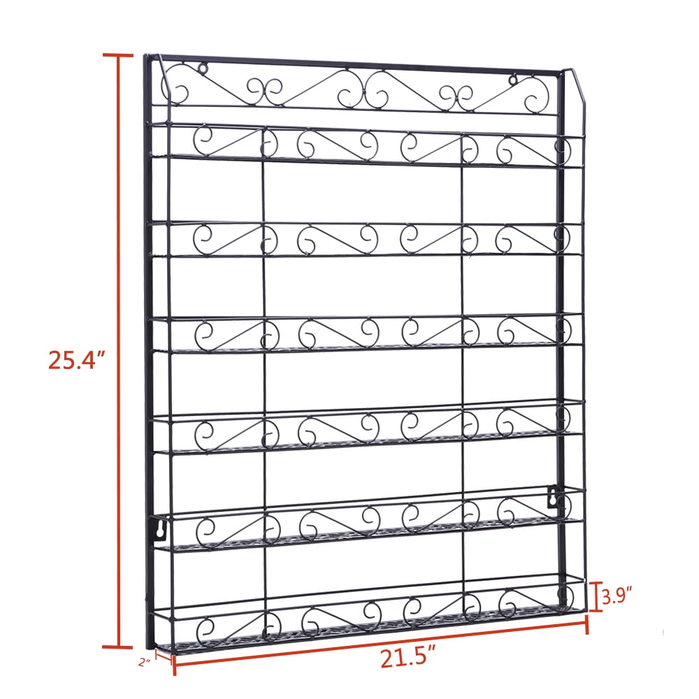 Lowestbest Nail Polish Display Rack, Wall Mounted 6-Tier Nail Polish Rack Holder, Metal Square Wall Mounted Display Organizer, Nail Polish Organizer, Nail Polish Storage for Nail Salon, Beauty Shops Lowestbest Nail Polish Display Rack, Wall Mounted 6-Tier Nail Polish Rack Holder, Metal Square Wall Mounted Display Organizer, Nail Polish Organizer, Nail Polish Storage for Nail Salon, Beauty Shops
