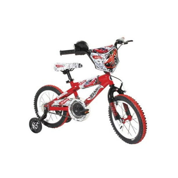 Dynacraft Boy's 14Inch Hot Wheels Bike, Red/White/Black