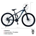 thumbnail image 2 of Bicicleta De Montaña Aluminio Doble Suspensión R29 Shimano azul R29, 2 of 9