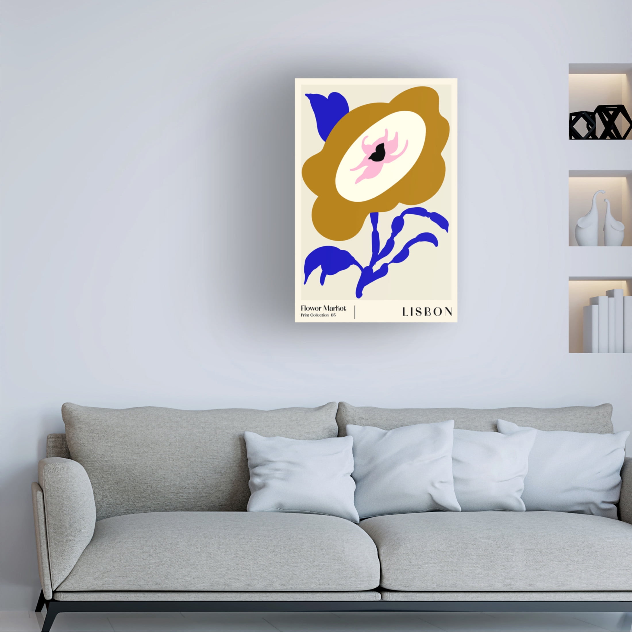 Trademark Fine Art NKTN Flower Market Lisbon Canvas Wall Art