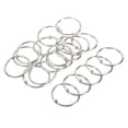 thumbnail image 1 of Unique Bargains Metal Binder Rings, Detachable Index Snap Clips, Silver Tone, 20 Count, 1 of 5
