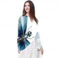 thumbnail image 5 of Dragonfly Elegant Chiffon Yarn Silk Scarf for Women - Translucent and Breathable - 180*73 Size - Fashion Accessory for Summer and Spring, 5 of 6