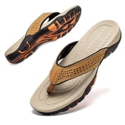 HOBIBEAR Mens Flip Flop Thong Sandals Indoor and Outdoor(Size 7.5-14Men)