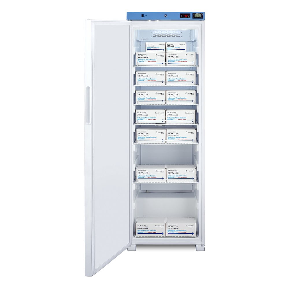 Summit Appliance ACR1601WNSF456LHD 24 in. Upright Healthcare Refrigerator - Certified to NSF & ANSI 456 Vaccine Storage Standard - LHD, White