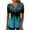 #2-Light Blue, variant on Patlollav Womens Plus Size Short Sleeve Tops V-Neck Print Blouse Pullover Shirt