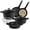 Grillers Black, variant on Granitestone 8Pc Pots and Pans Set Nonstick, Ultimate Grillers Cookware Set, Nesting Ceramic Cookware Set, Indoor Grilling & Fry Set, Induction & Camping Cookware Set, Space Saving, Black