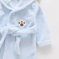 thumbnail image 6 of HFHAPW Kids Hooded Bathrobe Girls Soft Plush Hooded Flannel Pajamas Sleepwear Boys Spa Robe 18-24M 2T 3T 4T 5T 6T 7T 8T 9T 10T 11T 12T 13T 14T(Blue,11-12 Y), 6 of 6