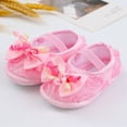thumbnail image 2 of Huowey Newborn Baby Shoes Fashion Soft Sole Newborn Shoes Pearl Dress Flower Princess Shoes Newborn Shoes Cute Footwear, 0-3 Months, 2 of 8