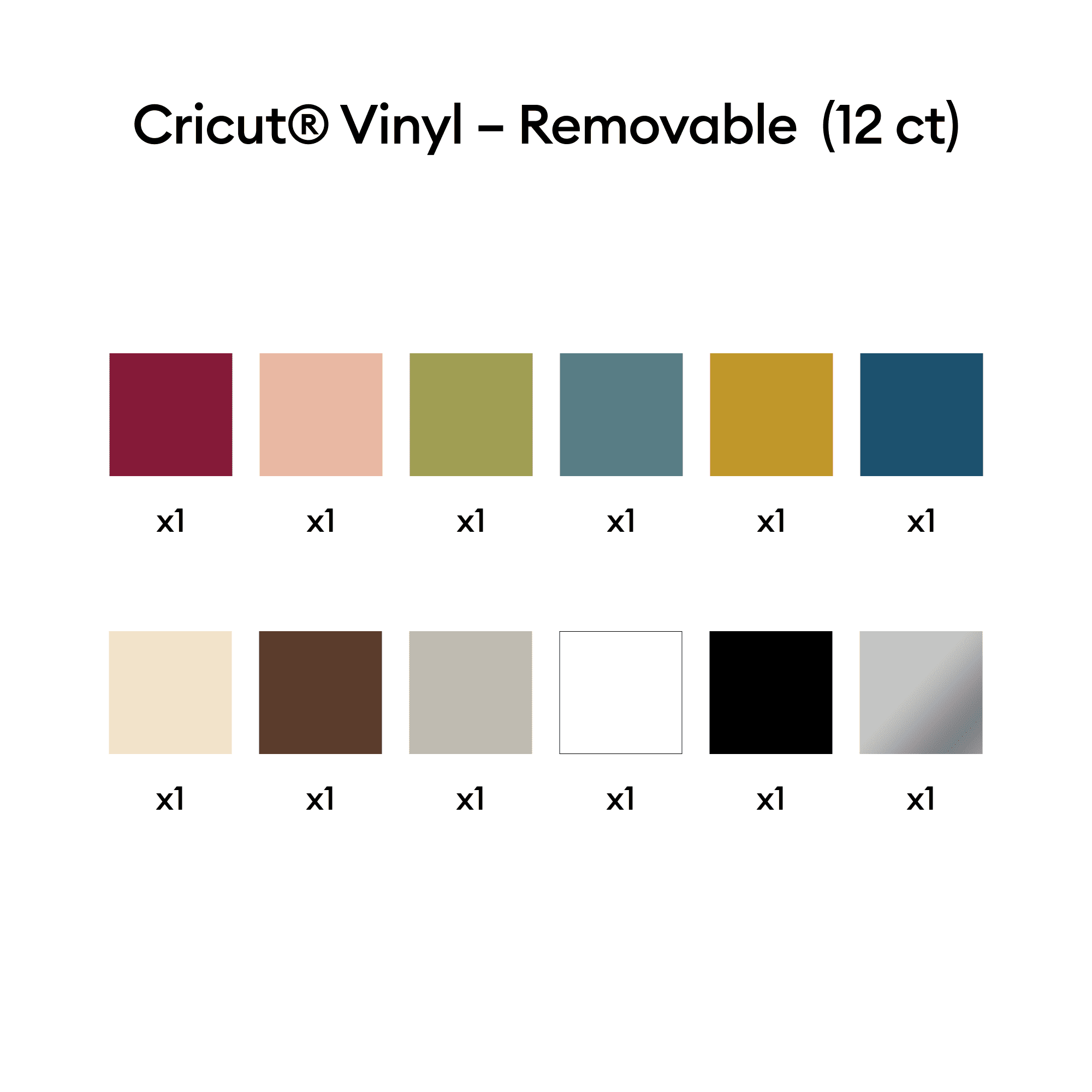 Vinyle Cricut™ – permanent, collection Summer (6 unités) Vinyle Cricut™ – permanent, collection Summer (6 unités)