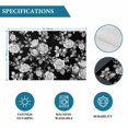 thumbnail image 6 of Black Rose Placemats Set of 4, Vintage Pastoral Botanical Floral Leaves Vines Placemats for Dining Table, Place Mats for Kitchen Tabletop, Waterproof Wipeable Dining Table Mats Set, 6 of 9