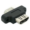 thumbnail image 3 of FVH HDMI Female To HDMI 1.4 Female Extension Extender Coupler Adapter with Panel Mount Holes, 3 of 7
