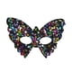 thumbnail image 5 of Máscara de para espectáculos, accesorios para disfraces, elegantes máscaras de fiesta con lentejuelas para espectáculos, decoración de colorido oscuro, 5 of 9