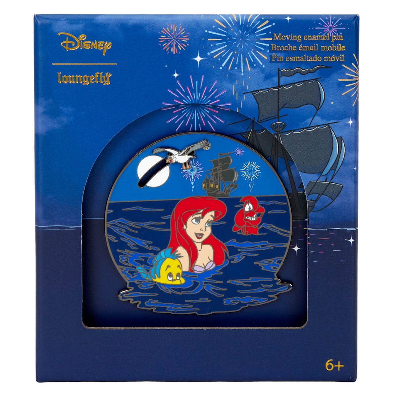 Custom Disney Pin Display Backpack (The Little Mermaid)