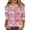 Purple Pink, variant on Fgvctg Valentine's Day Tops for Women 2025 Casual Crewneck 3/4 Sleeve Shirts Date Night Pullover Comfortable Top Loose Sweet Love Heart Graphic Blouses Gifts for Women Hot Pink 4XL