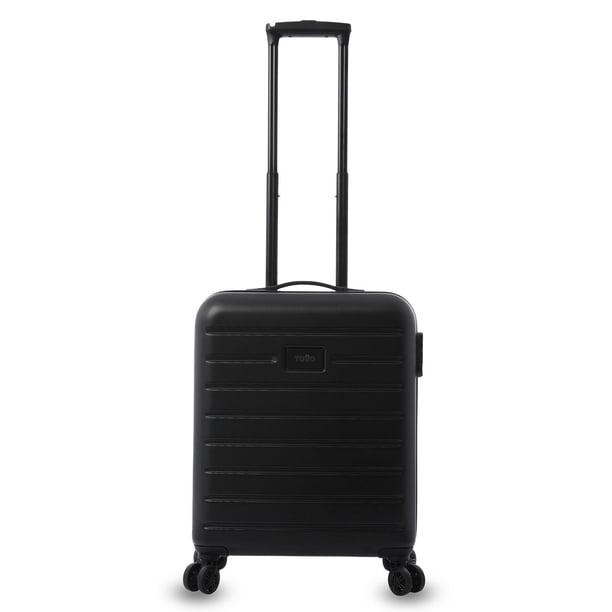 TOTTO Maleta de Viaje de Mano con Cubierta Rígida 3KG - Con Ruedas HARBOR S negro S