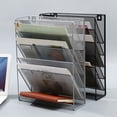 thumbnail image 6 of Wall File Holder Mail Organiser Magazine Storage Rack for File Paper Notebook, 6 of 8