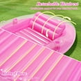 thumbnail image 5 of MoKo Pool Floats Adult, Large Floating Bed with Ice Bar, Tanning Bed Pool Raft Inflatable Lounger with Drink Holder Tanning Chair Inflatable Pool Toys for Party Beach Backyard, 5 of 7