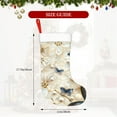 thumbnail image 4 of Daiia Elegant Butterflies And Pearls Print Christmas Stocking，18"Large Knitted Xmas Stocking for Kids, Family Stocking for Fireplace Christmas Holiday Party Decoration, 4 of 7