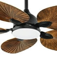thumbnail image 4 of Uforic 42 Inch Tropical Palm Leaf Ceiling Fan with Lights and Remote/APP Control, Quiet DC Motor, 6-Speed, Dimmable, Adjustable Height, Reversible 5 Blades - Walnut, 4 of 9