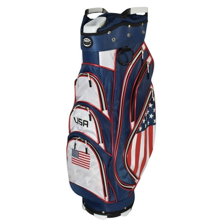 - Hot Z Golf 2018 USA Cart Bag (Red/White/Blue) NEW