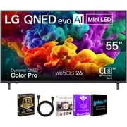 LG 55 Inch QNED84B 4K Mini LED AI Smart TV HDMI Cable CPS Streaming